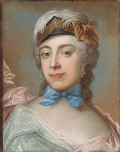 Retrato das portas da explosão da baronesa Ulrika Charlotta 1724-1780.