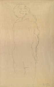Adão e Eva estudam de Gustav Klimt