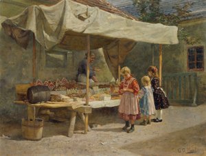 Na banca de pão de gengibre de Gustav Adolf Hessl