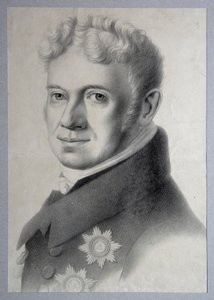 Retrato do príncipe Grigory Alexandrovich Stroganov 1770-1857, década de 1820 de Gustav Adolf Hippius