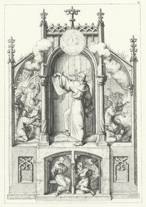 Quatro cenas da vida de Martinho Lutero (gravura) de Gustav Ferdinand Leopold Konig