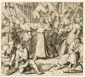 Martinho Lutero contra a iconoclastia de Gustav Ferdinand Leopold Konig