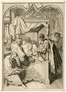 Martinho Lutero está muito doente, o eleitor Johann Friedrich (Johann Frederic Ier de Saxe de Gustav Ferdinand Leopold Konig