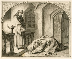 Martinho Lutero e o ladrão Hans Kohlhase (1500-1540) de Gustav Ferdinand Leopold Konig