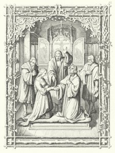 O casamento de Martin Luther com Katharina von Bora de Gustav Ferdinand Leopold Konig