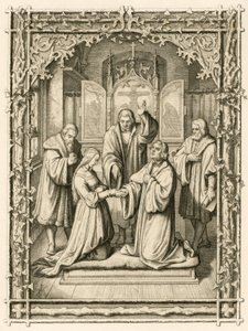 O casamento de Martinho Lutero e Katharina von Bora (Catarina de Bore de Gustav Ferdinand Leopold Konig