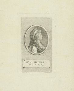 Retrato da cantora de ópera Antoinette Saint-Huberty 1756-1812, c. 1790 de Gustav Georg Endner