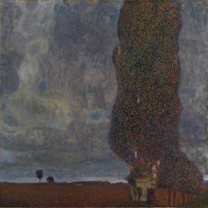 Tempestade se aproximando O grande álamo II, 1903 de Gustav Klimt