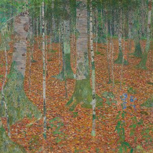 Floresta de bétulas de Gustav Klimt