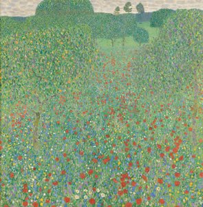 papoula florescendo de Gustav Klimt