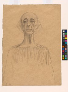 Retrato de busto de um homem de Gustav Klimt