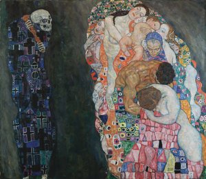 Morte e Vida, 1910-1915 de Gustav Klimt