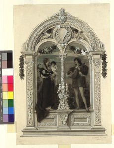 «A Juventude» (Base para: Gerlach  Schenk, Alegorias e Emblemas, vol. 1, n.º 8) de Gustav Klimt