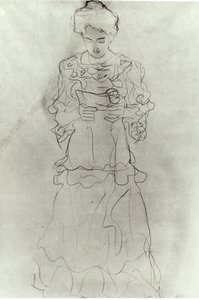 Menina que lê eu, de Gustav Klimt