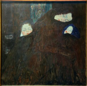 Mãe com filhos de Gustav Klimt