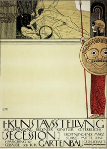 Cartaz da Primeira Exposição de Arte do Movimento de Arte da Secessão, 1898