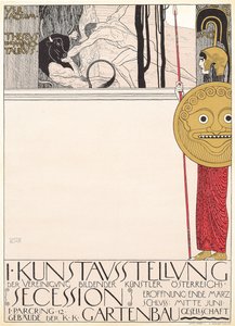 Cartaz para a Primeira Exposição Secessionista em Viena em 1898