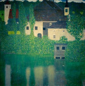 Câmara do castelo no Attersee I de Gustav Klimt