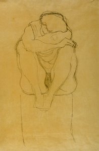 Mulher sentada de Gustav Klimt