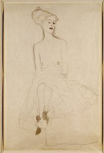Mulher sentada, 1908 de Gustav Klimt