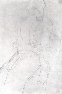 Mulher sentada com Boa (Adele Bloch-Bauer) de Gustav Klimt