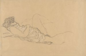 Mulher Adormecida de Gustav Klimt