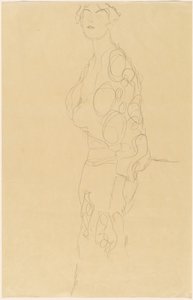 Mulher em pé de Gustav Klimt
