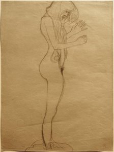 Estudo para a poesia &39;no friso de Beethoven de Gustav Klimt