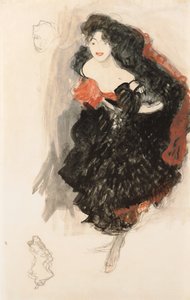 Estudo para a pintura «Judite II» de Gustav Klimt