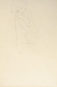 Estudo para Adele Bloch-Bauer II, 1911 de Gustav Klimt