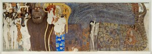 O "Friso de Beethoven", pormenor de Gustav Klimt