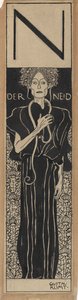 A Inveja, 1898. de Gustav Klimt
