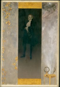 O ator Josef Lewinsky no papel de Carlos em "Clavigo" de Goethe de Gustav Klimt