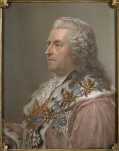 Retrato do Conde Carl Gustaf Tessin (1695-1770), de Lundberg, Gustaf (1695-1786). Pastel sobre papel de Gustav Lundberg