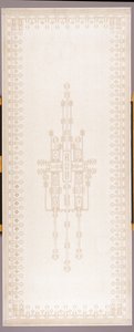 Painel de cortina, c.1908 (algodão e linho) de Gustav Stickley