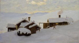 Sjodalen (petróleo sobre tela) de Gustav Wentzel