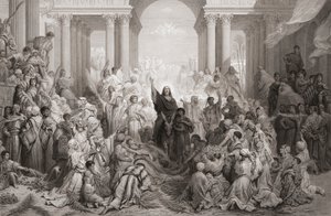 A Entrada de Cristo em Jerusalém de Gustave (after) Dore