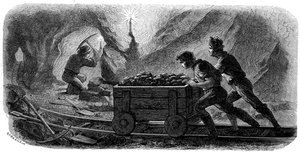 Quartz Mining, Califórnia, 1859. de Gustave Adolphe Chassevent Bacques