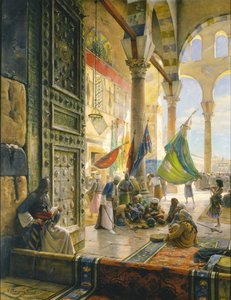 Pátio da mesquita Ummayad, Damasco, 1890