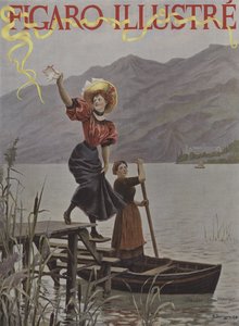 No Lago Bourget. Capa do Le Figaro Illustre, setembro de 1895