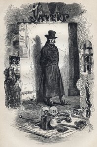 Javert, ilustração do romance "Les Miserables", de Victor Hugo