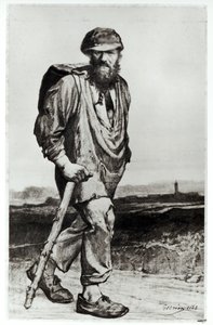 Jean Valjean, ilustração de &39;Les Miserables&39; por Victor Hugo (1802-85) 1862