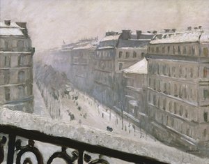 Boulevard Haussmann na neve, 1879 ou 1881 de Gustave Caillebotte