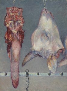 Cabeça de bezerro e língua de boi, c.1882 de Gustave Caillebotte