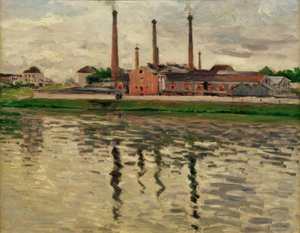 Fábricas em Argenteuil de Gustave Caillebotte