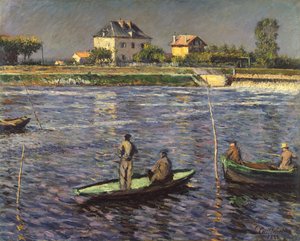 Pescadores no Sena de Gustave Caillebotte