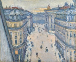 Rua Halévy, vista do sétimo andar de Gustave Caillebotte