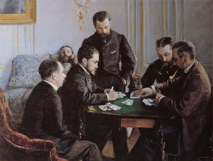 A parte de Bésigue, ca 1881. de Gustave Caillebotte