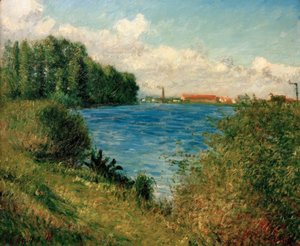 O Sena em Argenteuil de Gustave Caillebotte