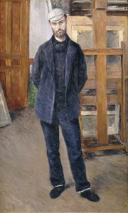 Retrato de Pierre Rabot, De Corpo Inteiro; Retrato de Pierre Rabot; in Foot, 1893 de Gustave Caillebotte